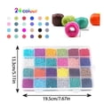 thumbnail image 3 of EGNMCR Room Decor Home Decor 24 Color Glass Rice Bead Bracelet Necklace Accessories Puzzle Beaded Glass rice beads, 3 of 9