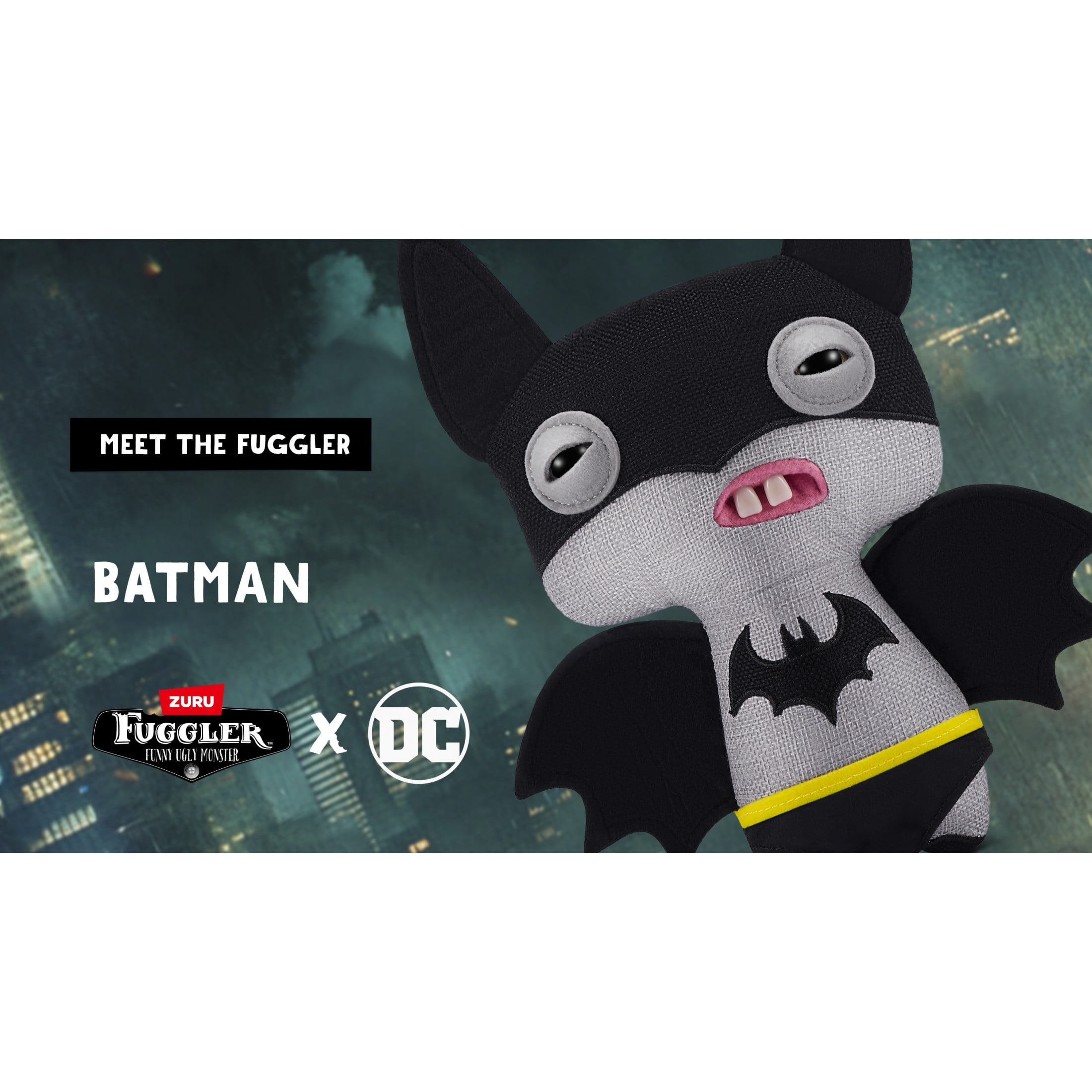 Fuggler x DC 9 inch DC Comics (Batman), Funny Ugly Monster Soft Plush Collectible Toy by ZURU