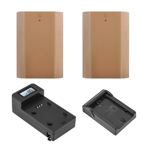 2x NP-FZ100 17.3Wh 7.2V 2400mAh Lithium-Ion Battery, Bundle with Compact Smart Charger and Smart Charger Plate