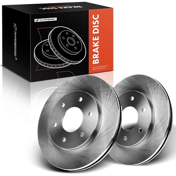 A-Premium Front Disc Brake Rotors Set Compatible with Nissan Pathfinder/Pathfinder Armada 2004 Armada 2005 Titan Infiniti QX56 2004-2005