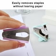 thumbnail image 4 of serony 3pcs/set Universal Staple Puller Durable And Essential For School Multifunctional Staple Puller Removal Tool For School Pink +Green+Purple 3pcs 1Set, 4 of 6