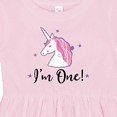 thumbnail image 4 of Inktastic 1st Birthday Unicorn Girls Baby Dress, 4 of 5