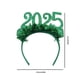 thumbnail image 3 of mfyjkho Diadema de plástico para Nochevieja, color rojo, verde, plateado y dorado, 21,8 x 16,5 x 2 cm, 1 unidad. Accesorio para el pelo para celebrar Año Nuevo., 3 of 6