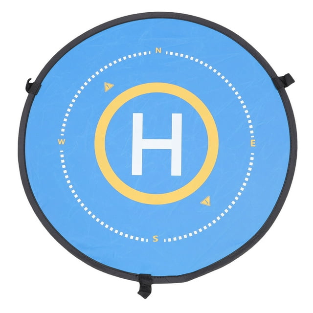 Double Sided Drone Landing Pad, 75cm Portable Rainproof Landing Mat for RC Drones Helicopter PVB Mini Drones Accessories Quadcopter Landing Pads, Reflective Strips