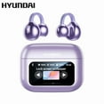 thumbnail image 2 of HYUNDAI M100 Clip-On Ear Headphones with Audio-Visual Touch Screen, Wireless Audio Headphones for Music & Phone Calls, Sport Waterproof & Sweatproof, with 2025 Bluetooth 6.0 for Faster, Stable, 2 of 9