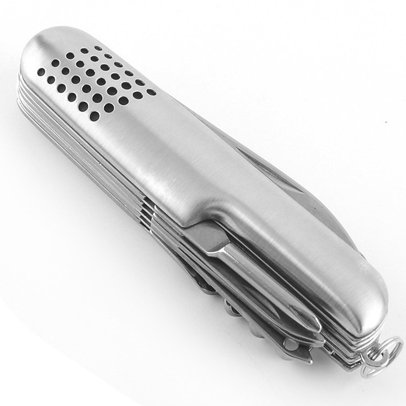 Couteau Pliant Multi Outils 11 En 1 - Rouge - Survie Et Extérieur - Compact