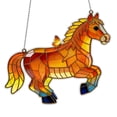 thumbnail image 2 of D 2D Acrylic Horse Suncatcher For Indoor Outdoor Decoration Window Decor With Chain, Stained Glass Style Hanging Ornament 20Cm, 2 of 5