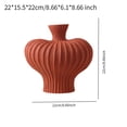 thumbnail image 2 of Jarrón de flores de porcelana, maceta, maceta, escritorio, arreglo floral decorativo para L Rojo, 2 of 9