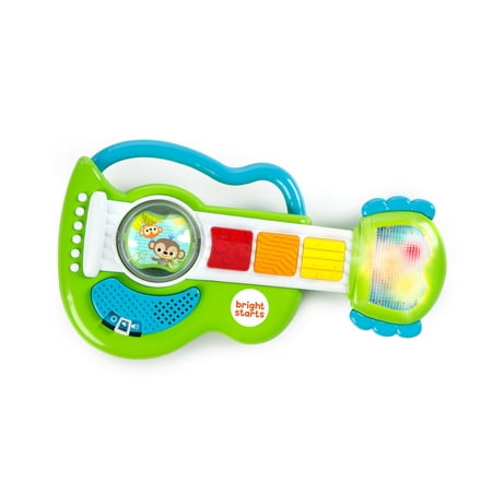 Bright Starts Rattling Rockstar Guitar Musical Toy, Ages 3 months (Best Way To Start Learning Guitar)