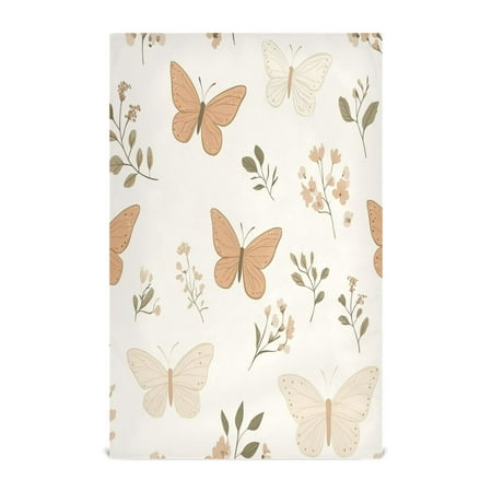 

Butterflies and Botanicals Kitchen Towels Set of 4 Tea Towels for Kitchen Decorative Waffle Dishcloths 28x18in