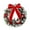Red/Green, variant on wsevypo Light Up Christmas Wreaths for Front Door Pre-lit Artificial Wreath Adorned with Bow