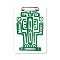 thumbnail image 1 of Mexico Totems Ancient Civilization Cactus Clipboard Folder Writing Pad Backing Plate A4, 1 of 4