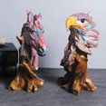 thumbnail image 4 of Pintura Al Óleo Creativa, Escultura De Animales, Decoración Artesanal, Adornos De Escritorio Para Jardín Y Oficina sonducket HA040721-01, 4 of 5