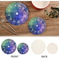 thumbnail image 4 of Vintage Multicolor Pattern in Turkish Style Round Cotton Trivets Pot Holders, Hot Pads Pure Cotton Stylish Coasters for Boho, Farmhouse, Kitchen - 2pcs (Zodiac) Home Decor, 4 of 7