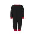 thumbnail image 4 of Onlypjs Family Matching Christmas Pajamas – Black Top with Reindeer & Christmas Tree Print, Red & Green Plaid Pants Holiday Sleepwear for Women, Men, 4 of 4