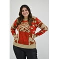 thumbnail image 2 of Sueter tejido print Roman Fashion /Tallas Extras, 0035 (Rojo) rojo UNITALLA, 2 of 6