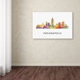 thumbnail image 4 of Trademark Fine Art 'Indianapolis Indiana Skyline WB-1' Canvas Art by Marlene Watson, 4 of 4