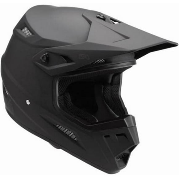 Answer 446361 AR1 Casque Tout-Terrain Solide pour Jeunes, Noir Mat - Petit