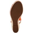 thumbnail image 4 of CHARTER CLUB Womens Orange Padded Ankle Strap Tamaare Round Toe Wedge Buckle Espadrille Shoes 5 M, 4 of 4