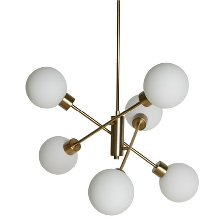 Tealight Chandelier - MoDRN Glam 6 Light Chandelier Antique Brass