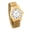 Gold, variant on Collections Etc Men's Glow-in-the-Dark Hands Easy-to-Read Stretch Band Watch