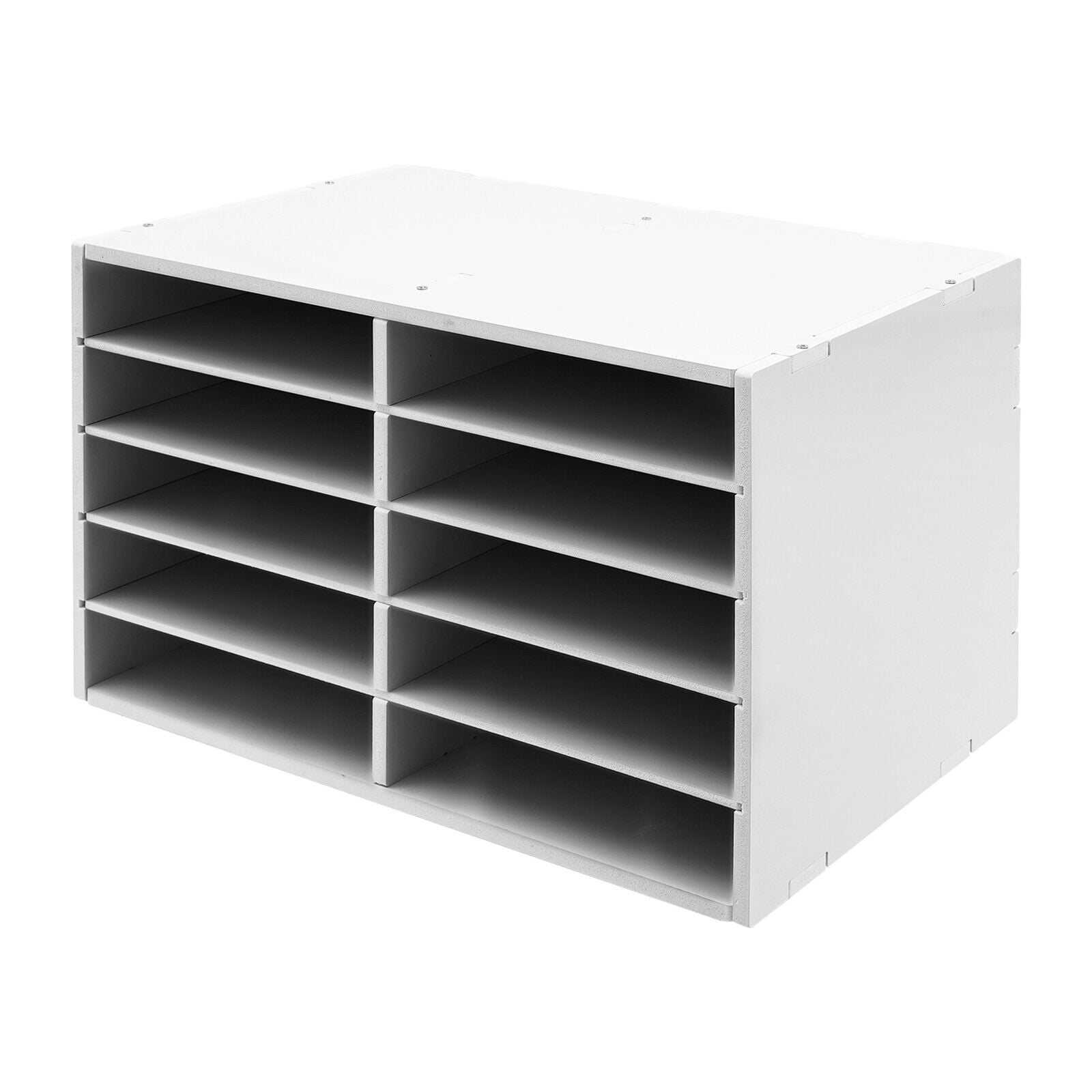 2 pcs Desktop Paper Storage Cabinets Office File Storage Cabinet File Storage Cabinet White