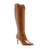 Louise et Cie Kamil Leather Pointed Toe Tall Shaft Tan Leather Pointed Boot (6.5, BIRCH)