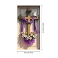 thumbnail image 3 of YWIYIUD 1PC Happy Easter Door Cover Easter Decorations, 71x35 Inch Easter Rabbit Eggs Door Banner Welcome Easter Banner Spring Theme Rabbit Door for Front Door Wall Indoor Outdoor Home Decor, 3 of 7