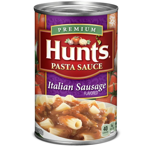 Hunt's Italian Sausage Flavored Pasta Sauce, 100 Natural Tomato Sauce