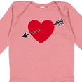 thumbnail image 4 of Inktastic Valentines Day Heart Arrow Boys or Girls Long Sleeve Baby Bodysuit, 4 of 5