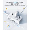 thumbnail image 3 of Convertidor de Voltaje DOACE 350W 220V a 110V Adaptador de Viaje, 3 of 6