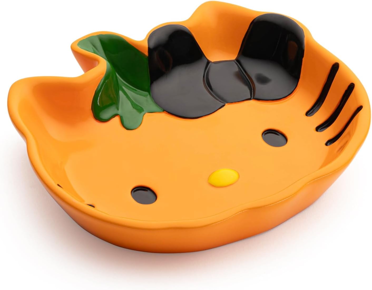 Sanrio Hello Kitty Pumpkin Jack-O-Lantern 2 Piece Soap Dish & Lotion Dispenser Set