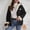 Z08, variant on Women's Plus Size Winter Cardigan Double Faced Fleece Hooded Short Top