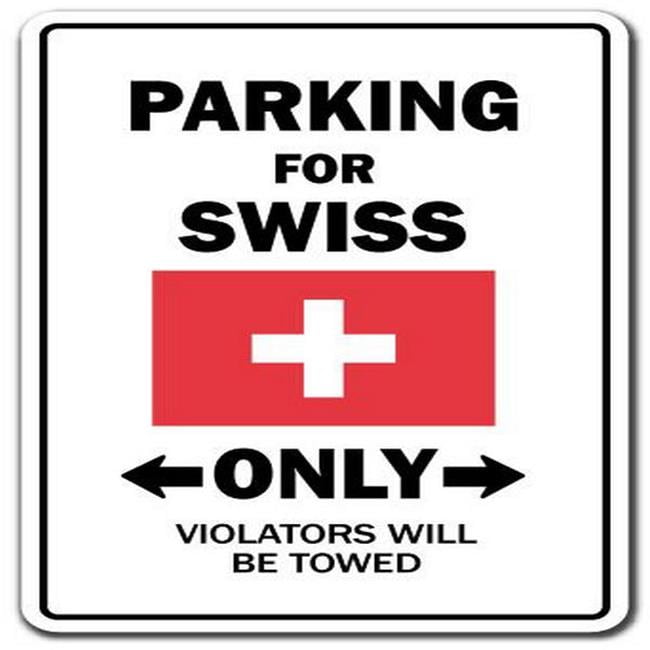 SignMission 8 x 12 in. Switzerland Flag National Pride Love Decal