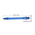 thumbnail image 2 of Uxcell Dart Shafts 48mm/1.9 Inch, 2BA Thread Aluminum Dart Stems Dart Accessories, 6 Pack Blue, 2 of 5