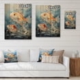 thumbnail image 4 of Designart "Fishing Carp composition I" Animals Print on Natural Pine Wood, 4 of 5