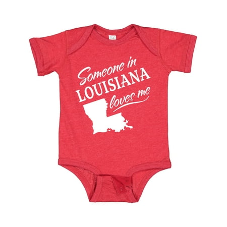 

Inktastic Someone in Louisiana Loves Me Gift Baby Boy or Baby Girl Bodysuit