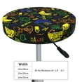 thumbnail image 4 of Daiia Game Play Stool Covers Round,Round Bar Stool Covers Waterproof Bar Chair Covers Washable Stool Cushion Slipcover for 12-14 Inch Chair-13 inch, 4 of 7