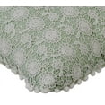 thumbnail image 2 of Throw Pillow Cover, &nbsp;Pillows, Pillow Covers 14x14 inch (35x35 cm) Green, Cotton Throw Pillow Covers, Handmade Pillow Covers, Contemporary, French Toile - Crochet Rose, 2 of 4
