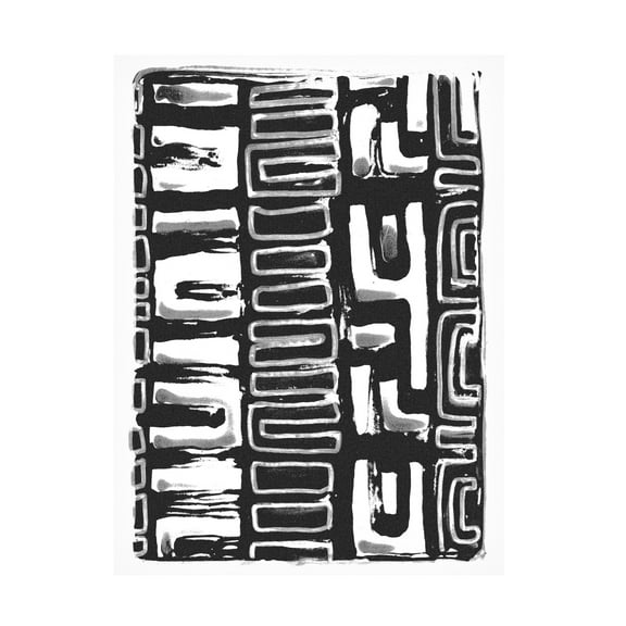 Stellar Design Studio 'African Textile Woodcut I' Canvas Art