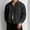 Black, variant on Dolkfu Cropped Mens Shirt Button Down Corduroy Shirt Long Sleeve Pocket Retro Men's T-Shirts L