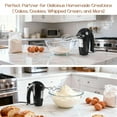 thumbnail image 6 of MYONAZ 5-Speed Electric Hand Mixer Handheld Mixer with Steel Whisks & Dough Hooks for Baking, Cooking, Eggs (Black), 6 of 7
