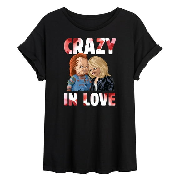 Chucky - Halloween - Valentine's Day - Crazy In Love - Women's Oversized T-Shirt