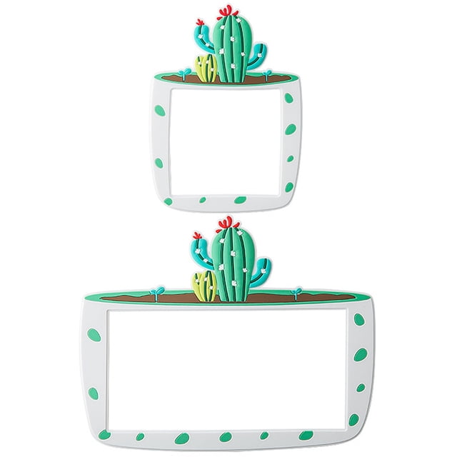 Coofit Light Switch Sticker Cartoon: 2PCS 3D Succulent Wall Switch Sticker Wall Decor