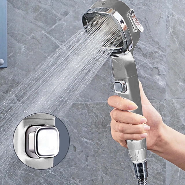 Boreal Craft Korean Shower Head Filter Shower Head Light up tooth Handheld Dog Shower Attachment Four Speed Pressurized Filtered Shower Head With One Button To Stop Water Multifunctional Handheld