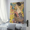 thumbnail image 3 of Gustav Klimt Lady with A Fan Fan Prints Wall Art Poster Canvas Poster Wall Art Picture Prints Hanging Photo Gift Decor Home Posters Artworks 24x36inch(60x90cm), 3 of 6