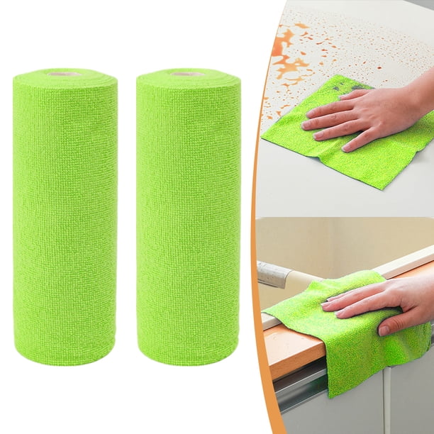 (A+A) 2 Trapos para Triturar A Mano Paños Gruesos para Lavar Platos Rollos Toallas Absorbentes (tenga en Cuenta Al Realizar El Pedido 2 Piezas Juntos Embalaje Termoplástico Inglés) (verde Hierba)