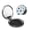 Round Shape, variant on Evil Eyes Magic Talisman Portable Double-Sided Face Mirror Square, Magnifying Compact Pocket Mirror with PU Leather Cover