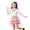 0##Pink45, variant on Kiijoy Girls Plaid Ruffle Skirt School Style High Waisted A Line Skirt, Grey, Size 3-14