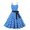 Blue, variant on Mercatoo Girls Casual Maxi Dress Summer Sleeveless Spaghetti Strap 𝗦undress Kids Girls Polka Dot Part𝘆 Dress
